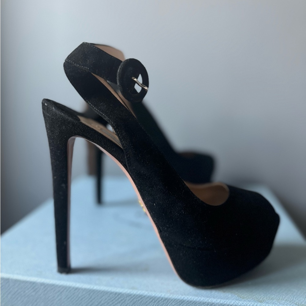SOLD PLZ DONT BID Prada Slingback Sandals Pumps heels, Worn twice, authentic